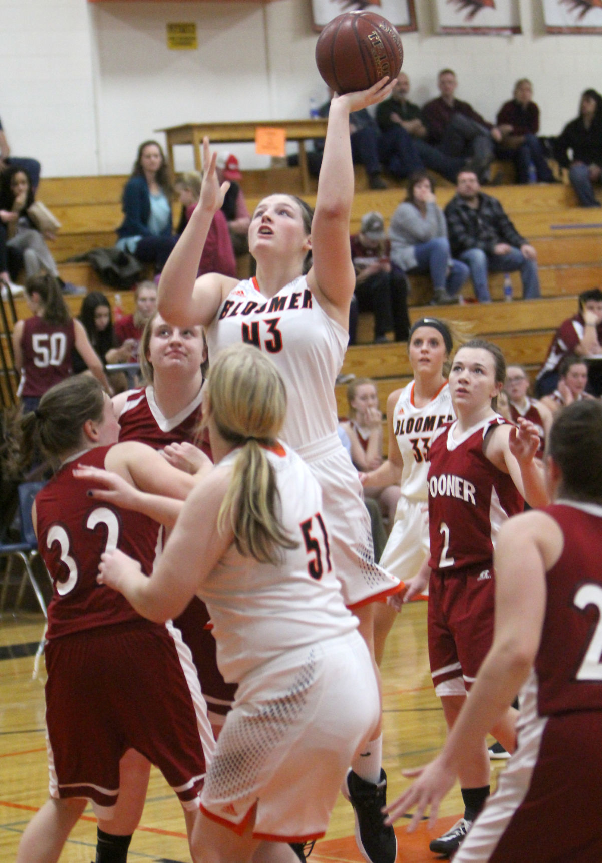 Spooner at Bloomer girls basketball 12-11-18